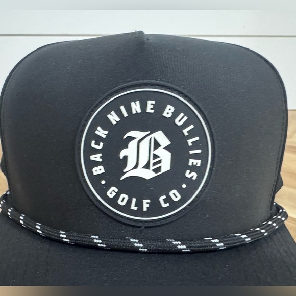 Back Nine Bullies Golf Co Rope Snapback Performance Golf Hat - Picture 2 of 4